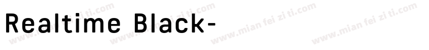 Realtime Black字体转换
